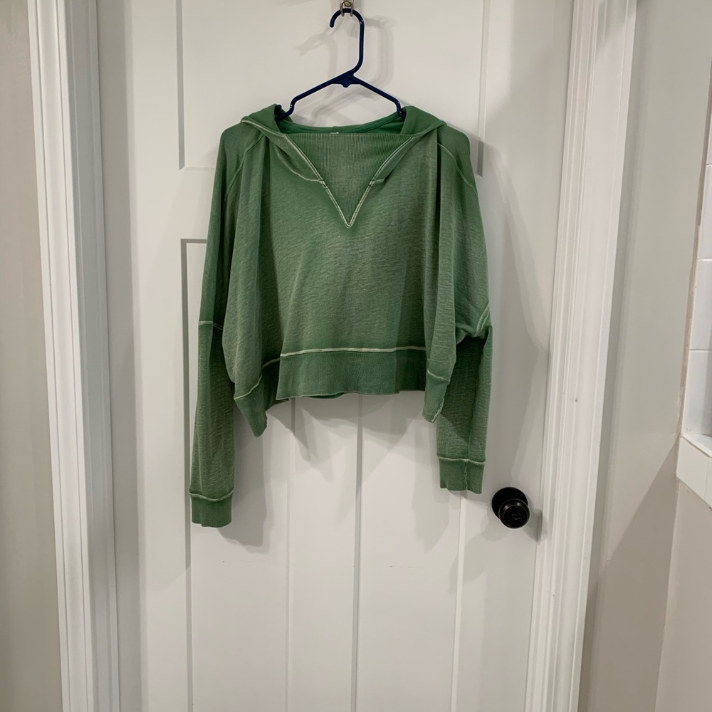 Free People Cropped Sweatshirt